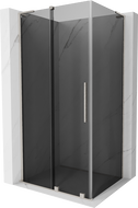 Mexen Velar L stumdomas dušo kabinas 110 x 85 cm, grafitas, šlifuotas nikelis - 871-110-085-43-97