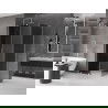 Mexen Velar L stumdomas dušo kabinas 110 x 85 cm, grafitas, šlifuotas nikelis - 871-110-085-43-97