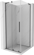 Mexen Velar L slankiojo tipo dušo kabina 110 x 110 cm, skaidrus, tamsaus metalo - 871-110-110-03-95