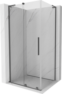 Mexen Velar L 100 x 90 cm stumdoma dušo kabina, skaidri, ginklo metalas - 871-100-090-03-95