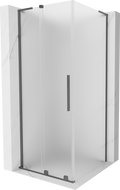 Mexen Velar L stumdomas dušo kabina 110 x 110 cm, matinė, ginklo metalo - 871-110-110-33-95