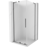 Mexen Velar L stumdomas dušo kabinos komplektas 90 x 90 cm, matiniai, gun metal - 871-090-090-33-95