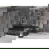 Mexen Velar L dušo kabina stumdomos durys 100 x 75 cm, matinė, pistoleto metalo spalva - 871-100-075-33-95