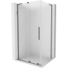 Mexen Velar L dušo kabina su slankiosiomis durimis 100 x 90 cm, matinė, ginklų metalas - 871-100-090-33-95
