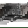 Mexen Velar L stumdomos dušo kabina 100 x 85 cm, grafitas, gun metalas - 871-100-085-43-95