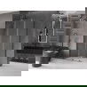Mexen Velar L stumdomas dušo kabinas 100 x 85 cm, skaidrus, šlifuota ginklų pilka - 871-100-085-03-66