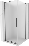 Mexen Velar L stumdomas dušo kabina 120 x 120 cm, matinis, šlifuota ginklo pilka - 871-120-120-33-66