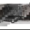Mexen Velar L stumdomosios dušo kabina 100 x 85 cm, grafitas, šlifuota gun gray - 871-100-085-43-66