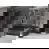 Mexen Velar L stumdomosios dušo kabina 100 x 85 cm, grafitas, šlifuota gun gray - 871-100-085-43-66