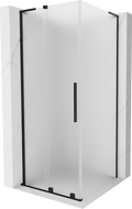 Mexen Velar L stumdomos dušo kabina 110 x 110 cm, matinė, juoda - 871-110-110-33-70