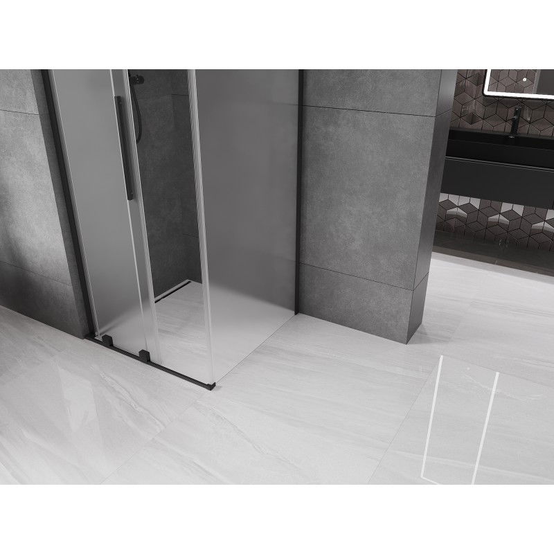 Mexen Velar L stumdomos dušo kabina 110 x 110 cm, matinė, juoda - 871-110-110-33-70