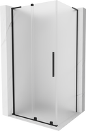 Mexen Velar L stumdomas dušo kabinas 100 x 75 cm, matinė, juoda - 871-100-075-33-70