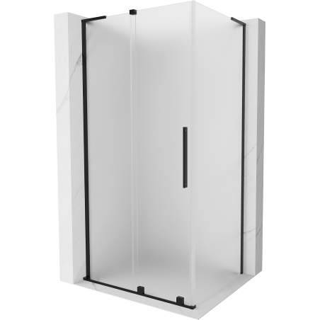 Mexen Velar L slankiojantis dušo kambarys 110 x 100 cm, matinis, juodas - 871-110-100-33-70