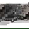 Mexen Velar L slankiamos dušo kabina 90 x 100 cm, grafitas, juoda - 871-090-100-43-70
