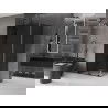 Mexen Velar L slankiamos dušo kabina 90 x 100 cm, grafitas, juoda - 871-090-100-43-70