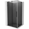 Mexen Velar L stumdomoji dušo kabina 120 x 85 cm, grafito, juoda - 871-120-085-43-70
