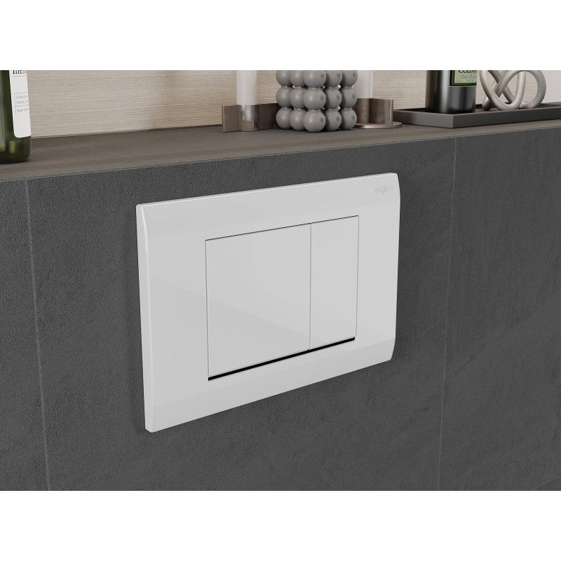 Mexen Fenix Air 01 pneumatinis nuleidimo mygtukas, blizgus baltas - 6A0100