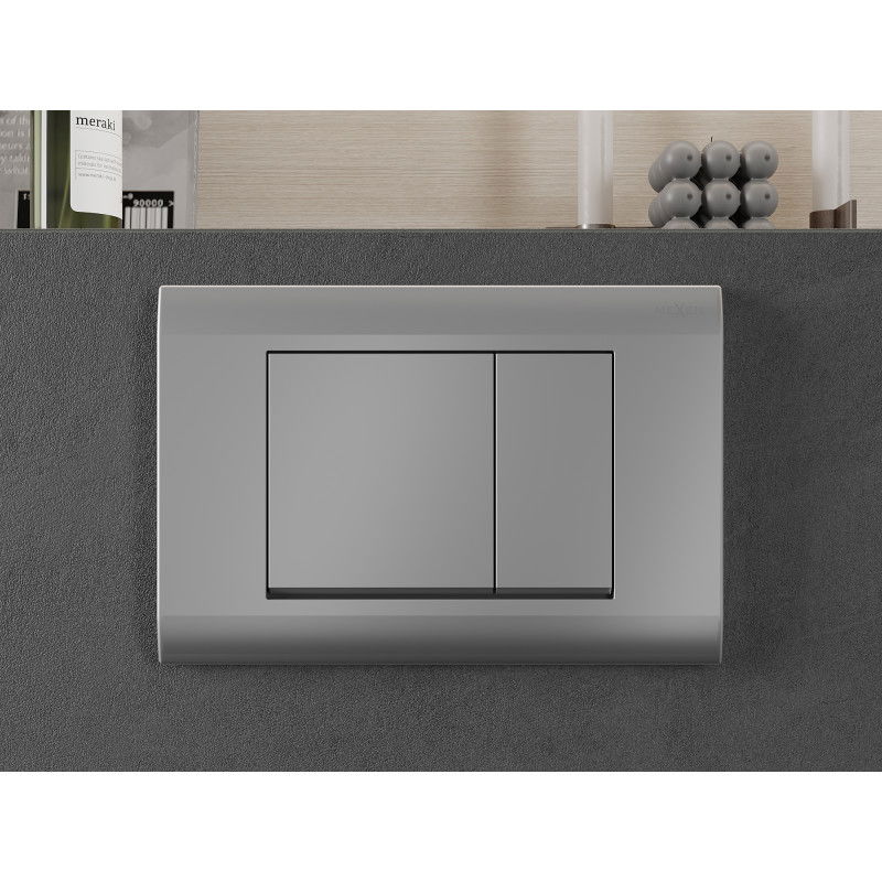 Mexen Fenix Air 01 pneumatinis nuleidimo mygtukas, matinės chromas - 6A0102