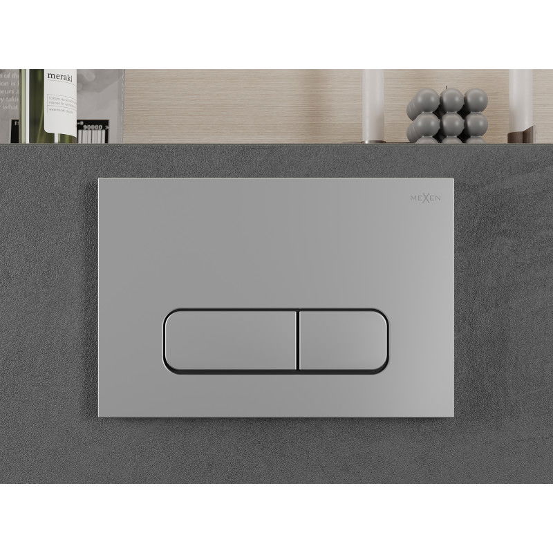 Mexen Fenix Air 02 pneumatinis nuleidimo mygtukas, chromuotas matinis - 6A0202