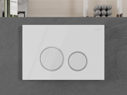 Mexen Fenix Air 05 pneumatinis nuleidimo mygtukas, blizgantis baltas - 6A0500