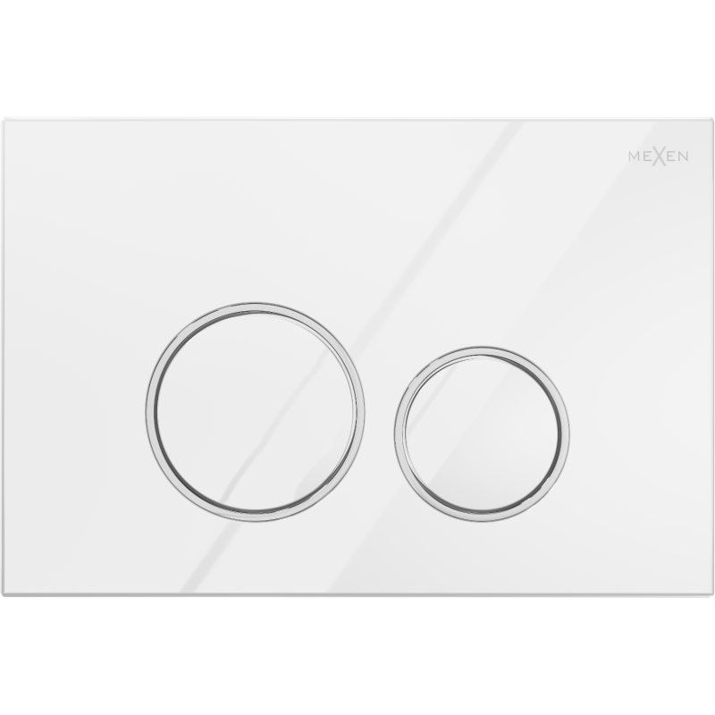 Mexen Fenix Air 05 pneumatinis nuleidimo mygtukas, blizgantis baltas - 6A0500