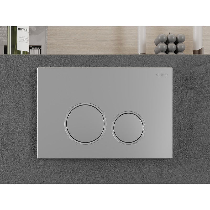 Mexen Fenix Air 05 pneumatinis nuleidimo mygtukas, matinė chromas - 6A0502