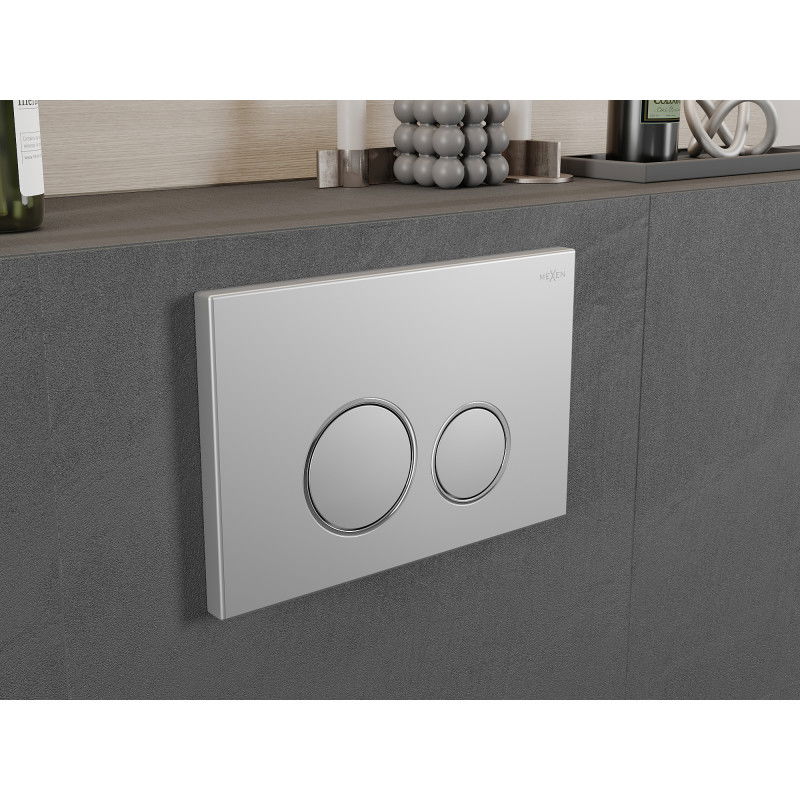 Mexen Fenix Air 05 pneumatinis nuleidimo mygtukas, matinė chromas - 6A0502