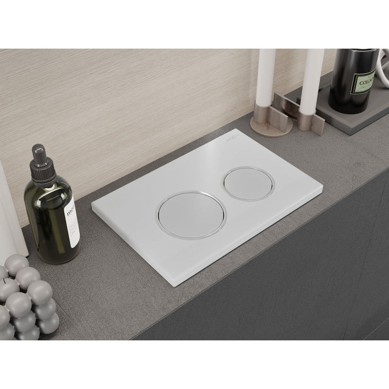 Mexen Fenix Air 07 XS pneumatinis nuleidimo mygtukas, blizgus baltas - 6A0700