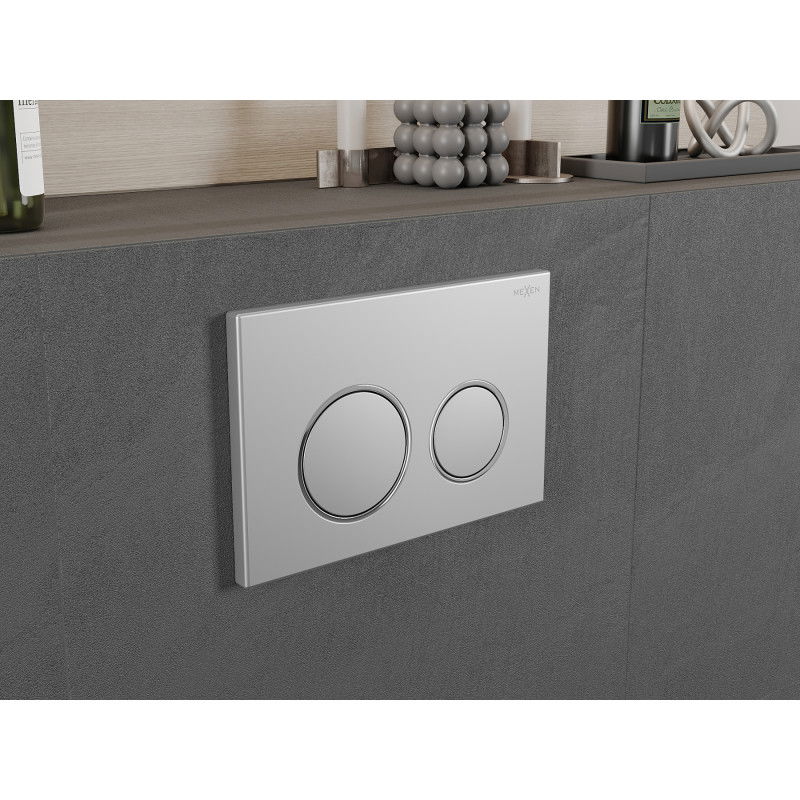 Mexen Fenix Air 07 XS pneumatinis nuleidimo mygtukas, matinės chromas - 6A0702