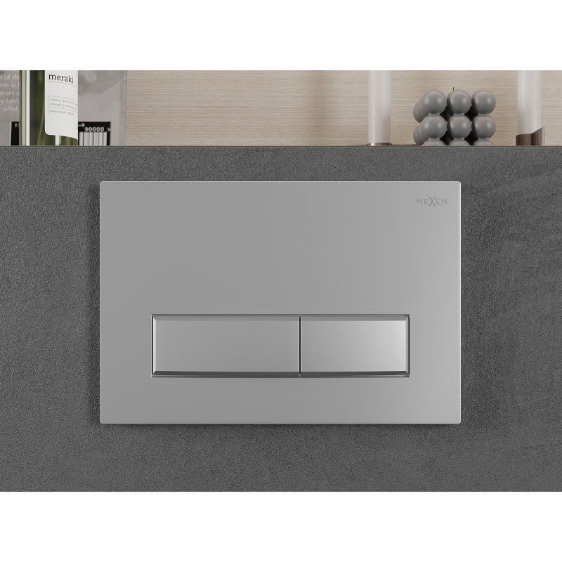 Mexen Fenix Air 09 pneumatinis nuleidimo mygtukas, matinis chromas - 6A0902