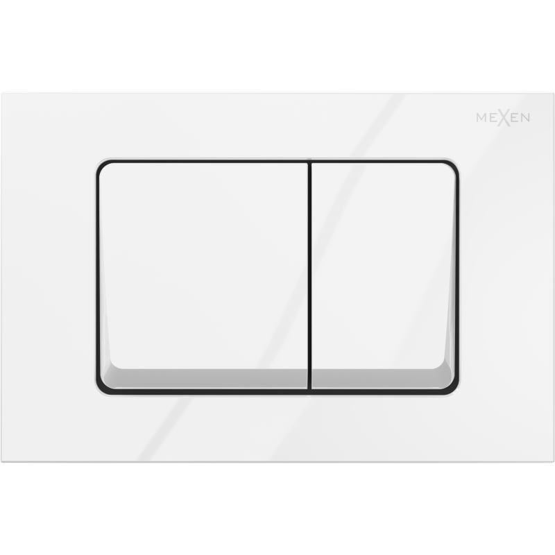 Mexen Fenix Air 10 XS vonios, pneumatinis nuleidimo mygtukas, blizgus baltas - 6A1000