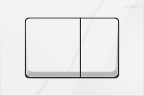 Mexen Fenix Air 10 XS vonios, pneumatinis nuleidimo mygtukas, blizgus baltas - 6A1000