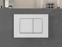 Mexen Fenix Air 10 XS vonios, pneumatinis nuleidimo mygtukas, blizgus baltas - 6A1000