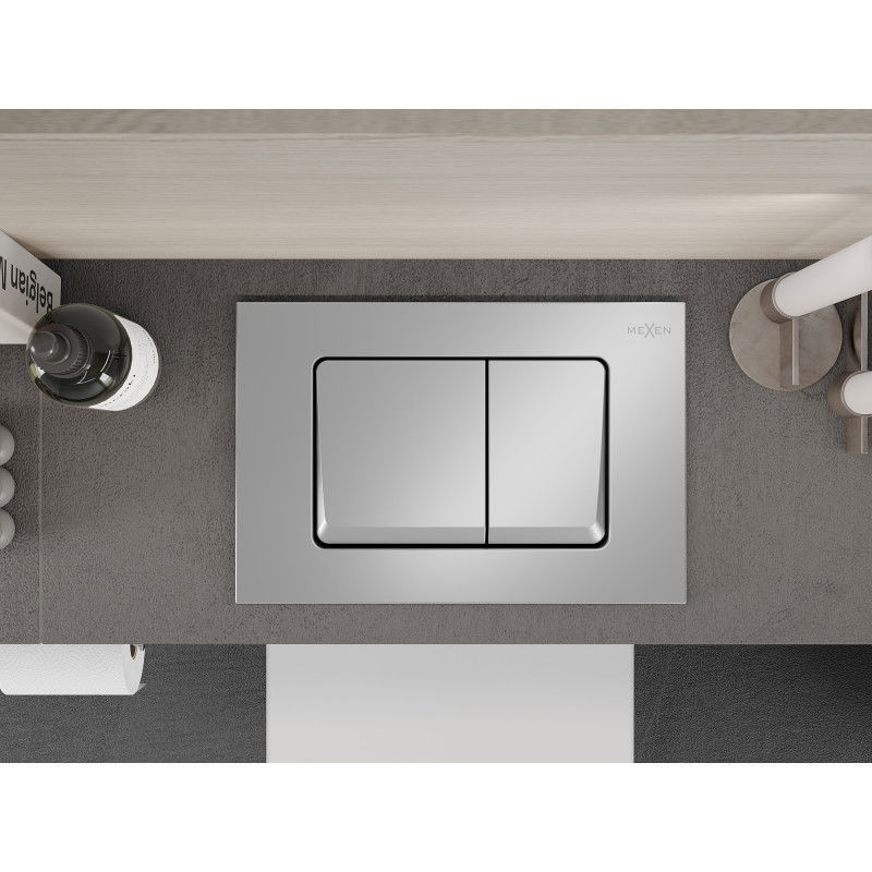 Mexen Fenix Air 10 XS pneumatinis nuleidimo mygtukas, matinis chromas - 6A1002