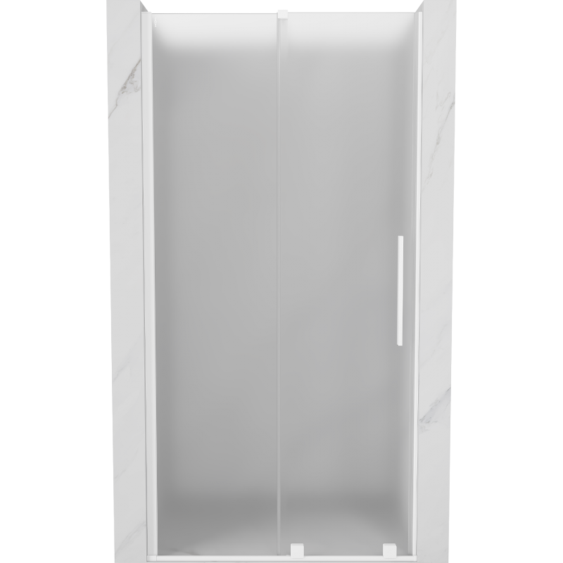 Mexen Velar slankios dušo durys 90 cm, matinė, balta - 871-090-000-31-20