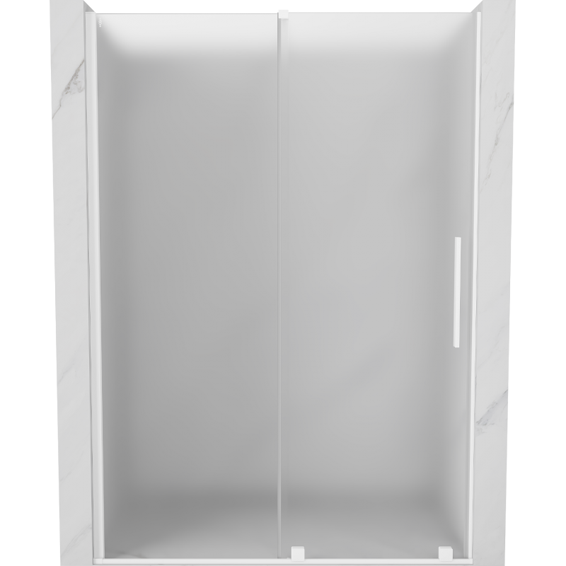 Mexen Velar stumdomos dušo durys 160 cm, matinės, baltos - 871-160-000-31-20