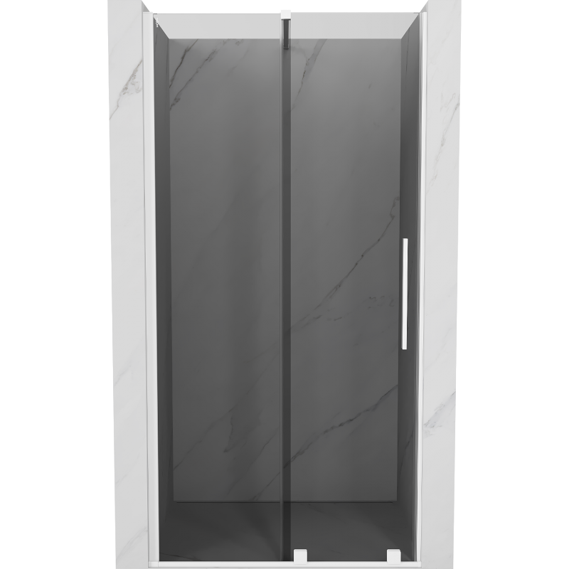 Mexen Velar stumdomos dušo durys 110 cm, grafitas, balta - 871-110-000-41-20