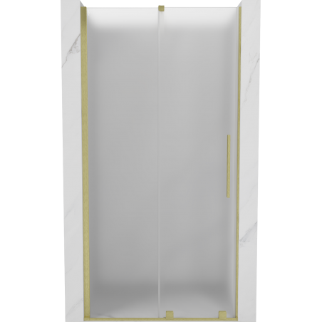 Mexen Velar stumdomos dušo durys 120 cm, matinės, auksinės šlifuotos - 871-120-000-31-55