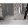 Mexen Velar stumdomos dušo durys 100 cm, matinės, auksinės šepečiuotos - 871-100-000-31-55
