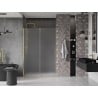 Mexen Velar stumdomos dušo durys 150 cm, matinis, auksinis šlifuotas - 871-150-000-31-55