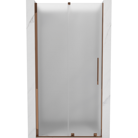 Mexen Velar stumdomos dušo durys 90 cm, matinės, rožinis auksas - 871-090-000-31-60