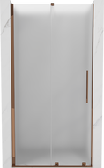 Mexen Velar slankiosios dušo durys 110 cm, matinės, rožinis auksas - 871-110-000-31-60