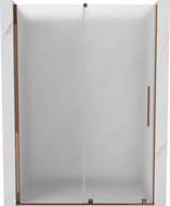 Mexen Velar stumdomos dušo durys 150 cm, matinės, rožinis auksas - 871-150-000-31-60