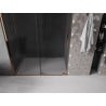Mexen Velar stumdomos dušo durys 140 cm, grafitas, rausvas auksas - 871-140-000-41-60