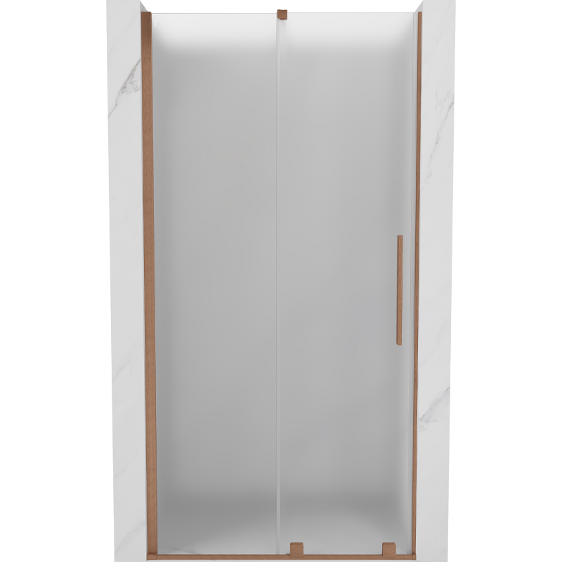 Mexen Velar stumdomos dušo durys 90 cm, matinės, šlifuota varis - 871-090-000-31-65