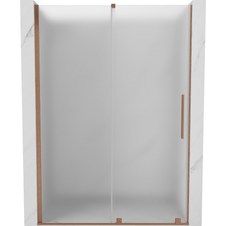 Mexen Velar stumdomos dušo durys 150 cm, matinis, šlifuotas varis - 871-150-000-31-65