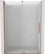 Mexen Velar stumdomos dušo durys 140 cm, matinės, šlifuotas varis - 871-140-000-31-65