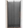 Mexen Velar stumdomosios dušo durys 90 cm, grafitas, šlifuotas varis - 871-090-000-41-65