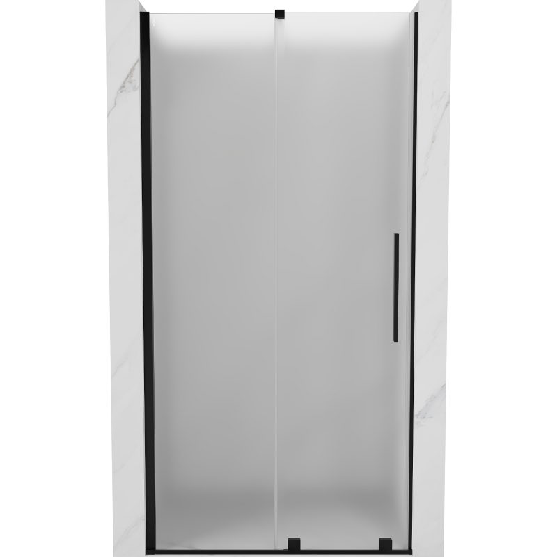 Mexen Velar slankios dušo durys 110 cm, matinės, juodos - 871-110-000-31-70