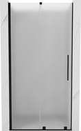 Mexen Velar slankios dušo durys 110 cm, matinės, juodos - 871-110-000-31-70